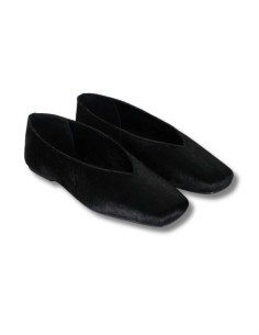 Black leather Ballet Flat