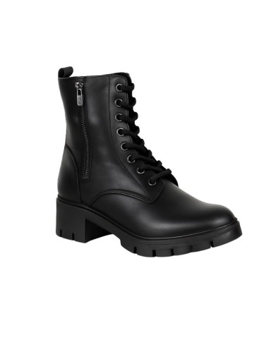 Black leather women's boots
