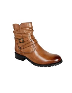 bottines femme de peau marron W-LATI-BROWN 2