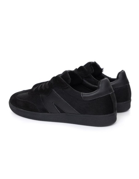 baskets femme suède le noir W-MAVIAN-BLACK