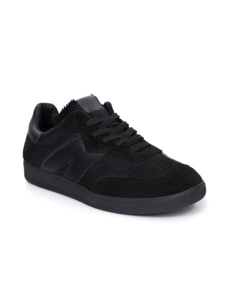 Black suede Women's sneakers