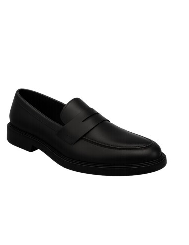 Mocassin de peau le noir MIRON-NEGRO
