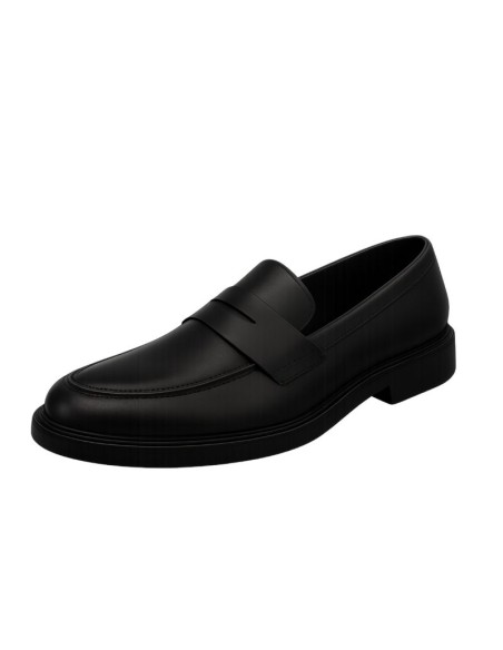 Mocassin de peau le noir MIRON-NEGRO