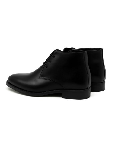 Black leather boot