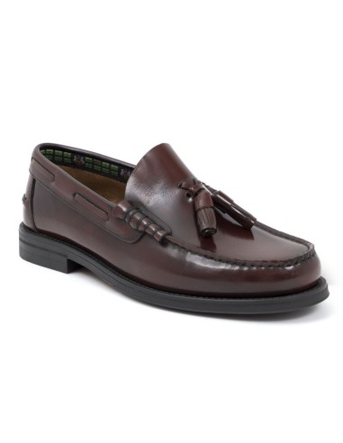 Burgundy leather Castellanos