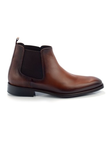 Black leather chelsea boots