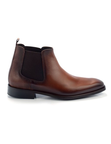 Black leather chelsea boots