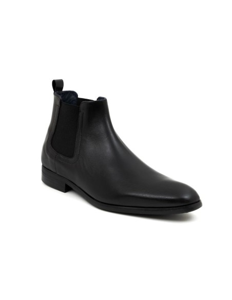 bottines chelsea de peau le noir PRUSIA-NEGRO