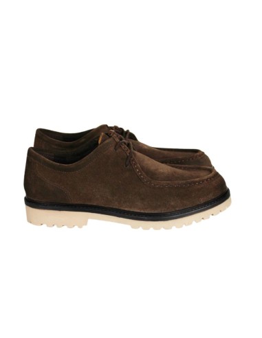 Brown suede derby