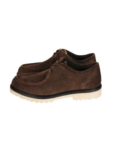 Brown suede derby