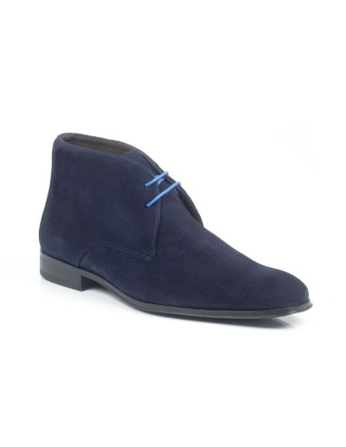 Blue suede boot