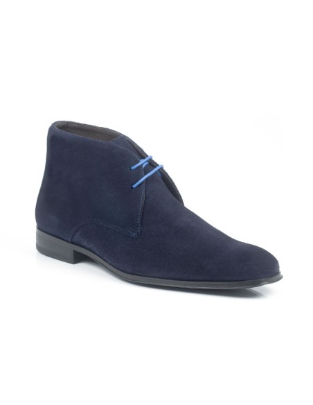 Blue suede boot