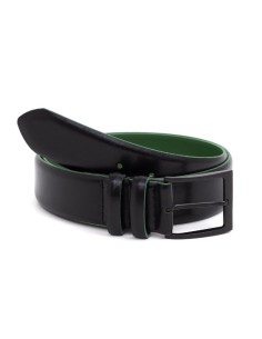 Black leather belt