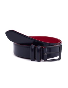 Ceinture de peau le noir B-REMI-NAVY