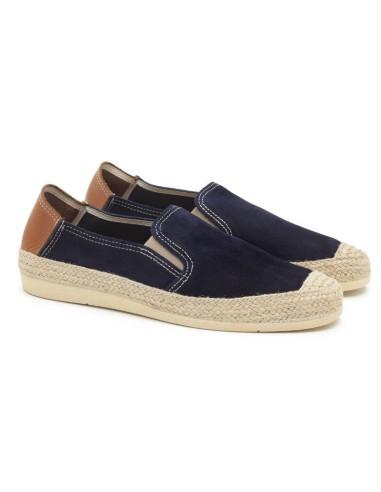 blue leather espadrille SEVI-AZUL