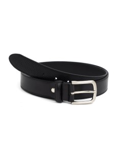 Black leather belt