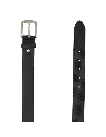 Black leather belt