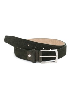 Green suede belt
