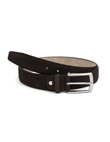 Brown suede belt