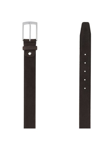 Brown suede belt
