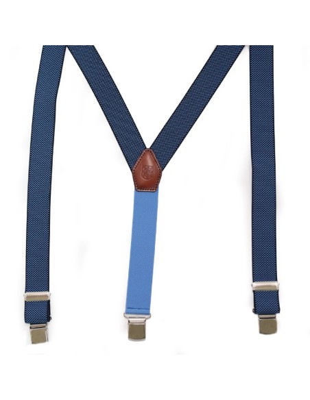 Bretelles élastique bleu BR-BUNE-BLUE