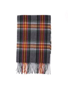 Grey Squared men's scarf