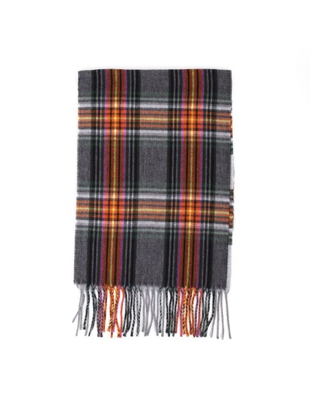 Grey Squared men's scarf