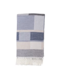 Blue Squared men's scarf