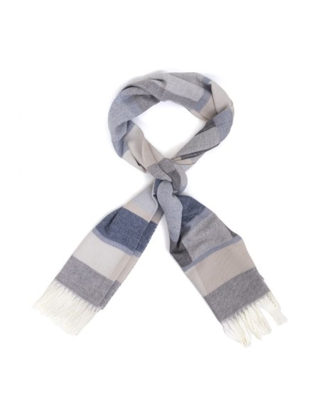 Foulard pour homme à carreaux bleu BUF-MICUA-BLUE