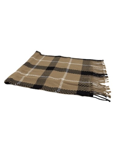 Brown Squared men's scarf