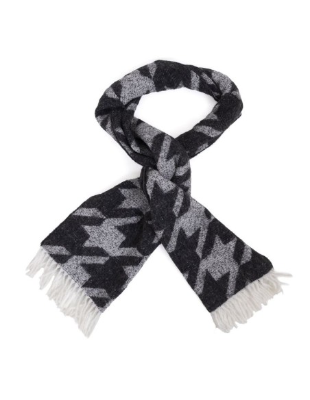 Black Printed men's scarf