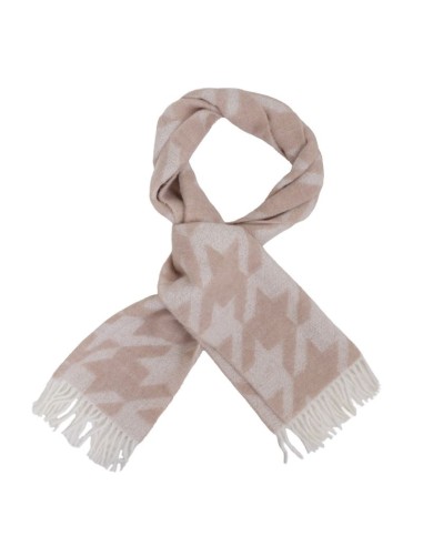 Beige Printed men's scarf