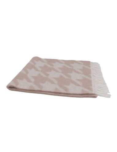 Beige Printed men's scarf