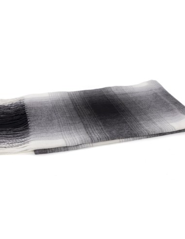 Bufanda para hombre a cuadros suaves al tacto color negro