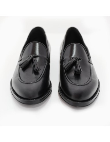 Mocassin de peau le noir POKUR-BLACK