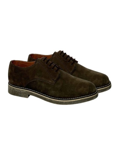 Brown suede derby
