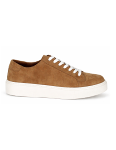 baskets de peau marron TESANA-BROWN