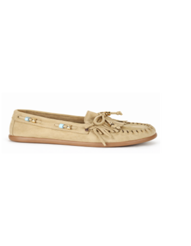femmes mocassins suède beige W-SAPIK-BEIGE