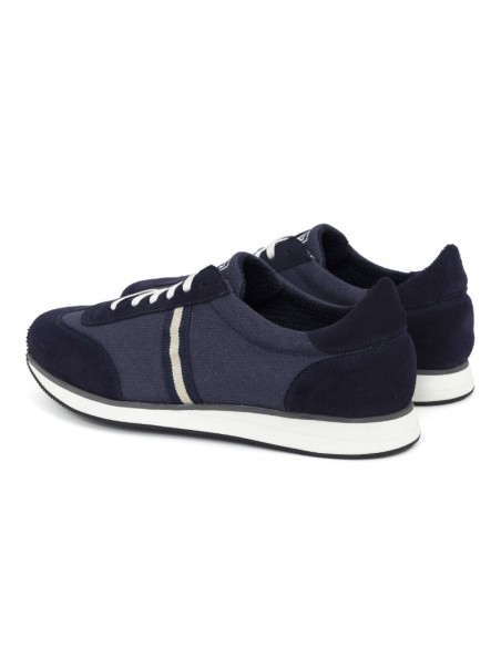 Sneakers de ante liso color azul