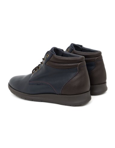 Bottine de peau bleu BERNO-NAVY