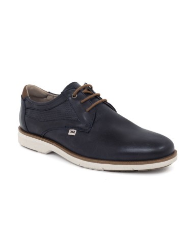 Derby de peau bleu DENIS-NAVY