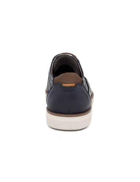 Derby de peau bleu DENIS-NAVY