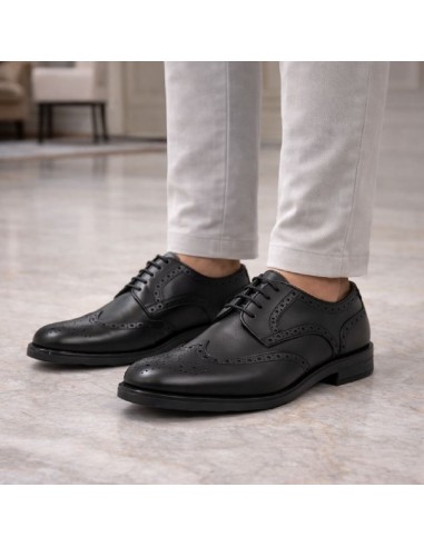 Derby de peau le noir MIEVEGA-BLACK