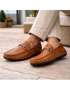 Light Brown leather moccasin