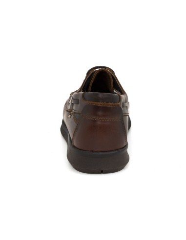 Nautique de peau marron NOLAT-MARRON