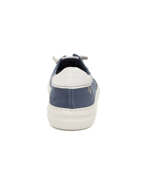 baskets nubuck bleu NUCATI-BLUE
