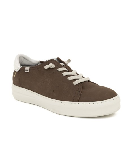 baskets nubuck marron NUCATI-BROWN