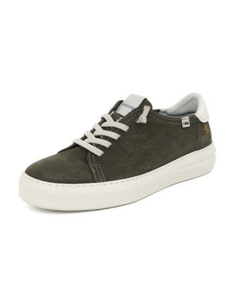 baskets nubuck vert NUCATI-GREEN