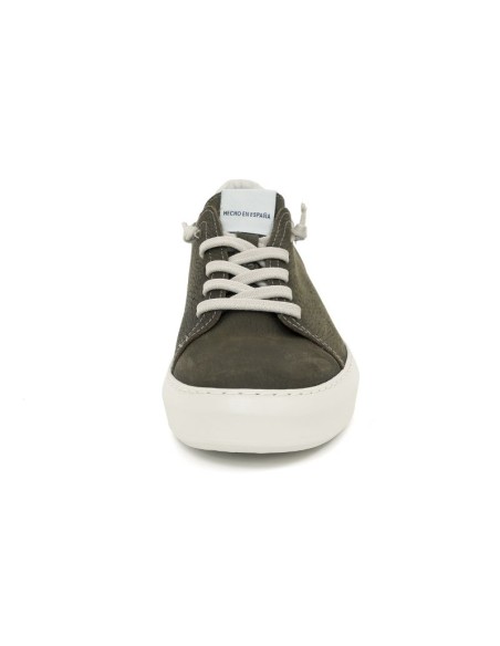 baskets nubuck vert NUCATI-GREEN