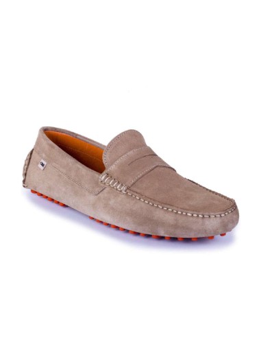 Mocasín de ante con antifaz color beige SIFROR-TOPO